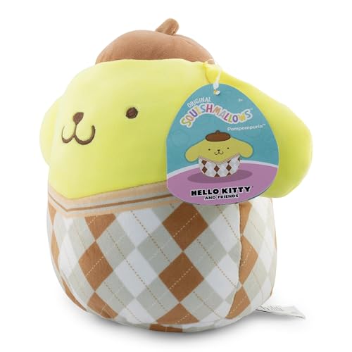 Squishmallow 8" Sanrio Plaid Pompompurin