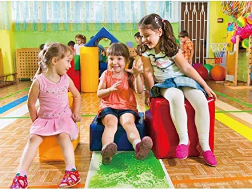 Surf Tiles 19.7in X 19.7in (50cm X 50cm) Colorful Liquid Floor Tile Mat for Kid