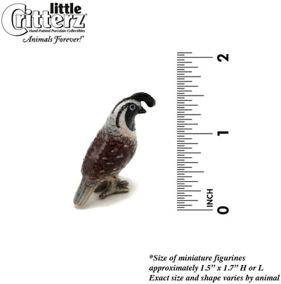 Little Critterz "Valley" California Quail Porcelain Figurine