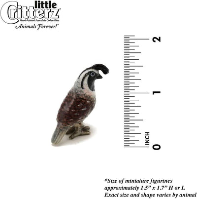 Duplicate SKU: Little Critterz "Valley California Quail Hand Painted Porcelain Figurine | 12.99 | 19218