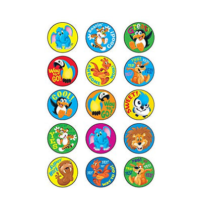 TREND ENTERPRISES, INC. Awesome Animals/Tropical Stinky Stickers, 60 ct.