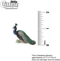 Little Critterz "Shimmer Peacock Hand Painted Porcelain Figurine
