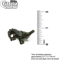 Little Critterz "Scales American Crocodile Hand Painted Porcelain Figurine