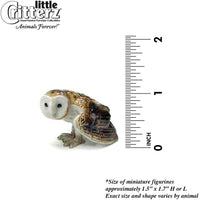 Little Critterz "Paleface Barn Owl Hand Painted Porcelain Figurine