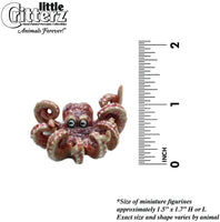 Little Critterz "Jet Octopus Hand Painted Porcelain Figurine