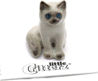 Little Critterz Kitten - Ragdoll Kitten Samantha - Miniature Porcelain Figurine