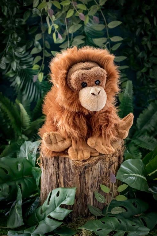 Wildlife Tree 12 Inch Stuffed Orangutan Plush Floppy Animal Kingdom Collection