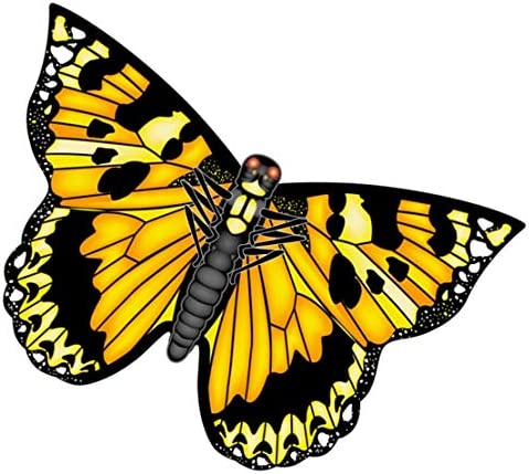 X-Kites 27 in Nylon Yellow Butterfly