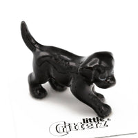 Little Critterz "Shadow" Black Lab Puppy Porcelain Miniature