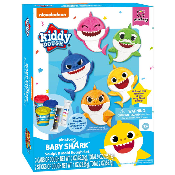 Creative Kids - Baby Shark Sculpt & Mold Dough Set For Kids 3+