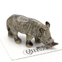 Little Critterz "Zulu" White Rhino Porcelain Miniature