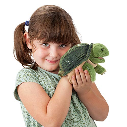 "Folkmanis Little Turtle Hand Puppet, Green"