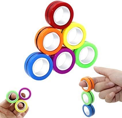 Warm & Fuzzy Toys Magnetic Rings Fidget Toy