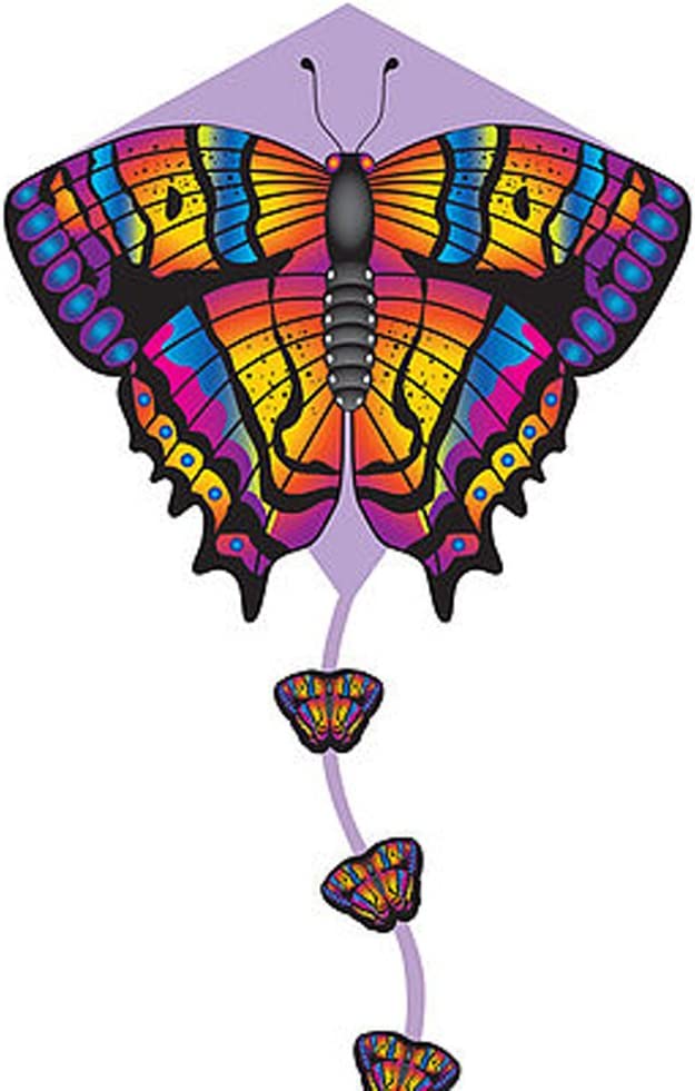 X-Kites DLX Diamond Butterfly Kite with FancyTails, 26 Inches