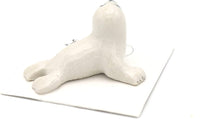Little Critterz "Torpedo Harp Seal Pup Hand Painted Porcelain Figurine