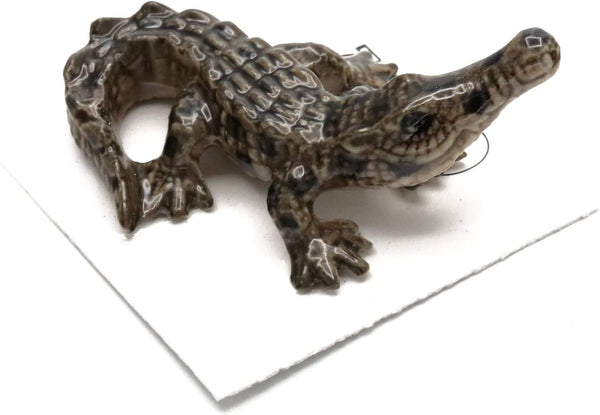 Little Critterz "Scales American Crocodile Hand Painted Porcelain Figurine