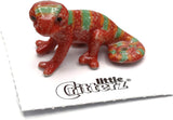 Little Critterz "Al Chemist Chameleon Hand Painted Porcelain Figurine