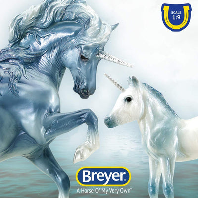 Breyer Traditional Horse Cascade and Caspian Unicorn Set