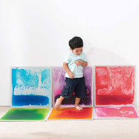 Surf Tiles 19.7in X 19.7in (50cm X 50cm) Colorful Liquid Floor Tile Mat for Kid