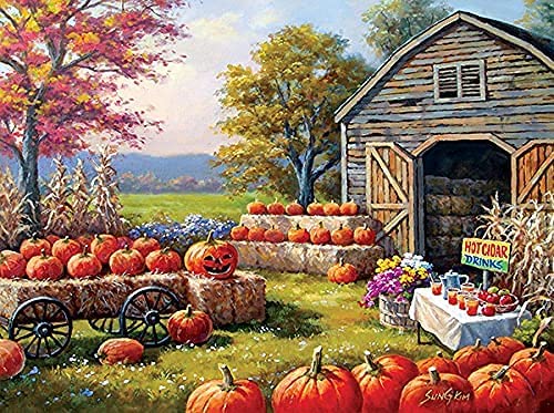 SUNSOUT INC Pumpkins for Sale 1000 pc Jigsaw Puzzle by Artist: Sung Kim