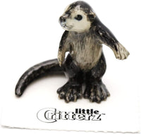 Little Critterz Otter - River Otter Slide - Miniature Porcelain Figurine