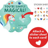 Valentine's Day Unicorn Nail Stickers