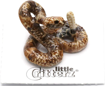 Little Critterz "Shakes" Rattlesnake Snake Porcelain Figurine