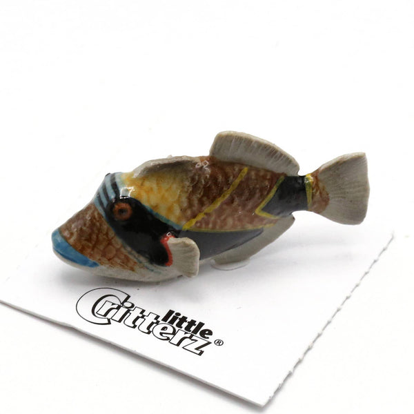 Little Critterz "Humu" Reef Triggerfish Porcelain Miniature
