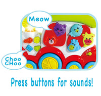 Nothing But Fun Toys Lights & Sounds Animal Choo Choo Train Designed for Children Ages 12+ Months, Multi (211612)