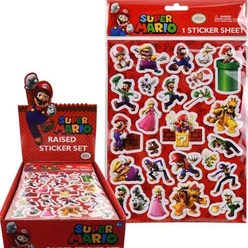 Super Mario sticker sheet