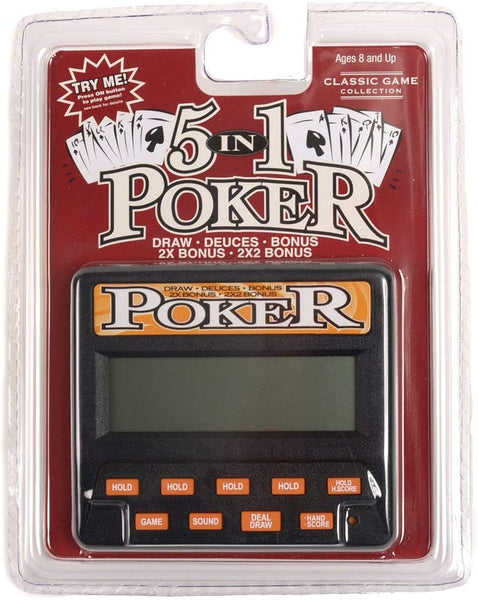 Classic Game Collection 5-in-1 Poker Electronic Game