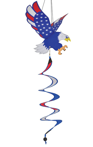 In the Breeze Patriot Eagle Theme Twister,16" W x 29" H x 9" D,4952