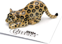 Little Critterz "Amazon Jaguar Cub Hand Painted Porcelain Figurine