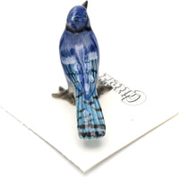 Little Critterz Bird - Bluejay Mischief - Miniature Porcelain Figurine