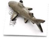 Little Critterz "Guardian Black Tip Shark Hand Painted Porcelain Figurine