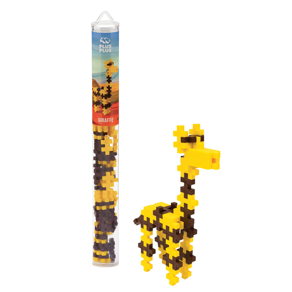 PLUS PLUS - Giraffe - 70 Piece Tube, Construction Building Stem/Steam Toy, Kids Mini Puzzle Blocks