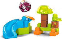 Mega Bloks Peek A Blocks Panda Slide with Big Building Blocks, Building Toys for Toddlers (14 Pieces)