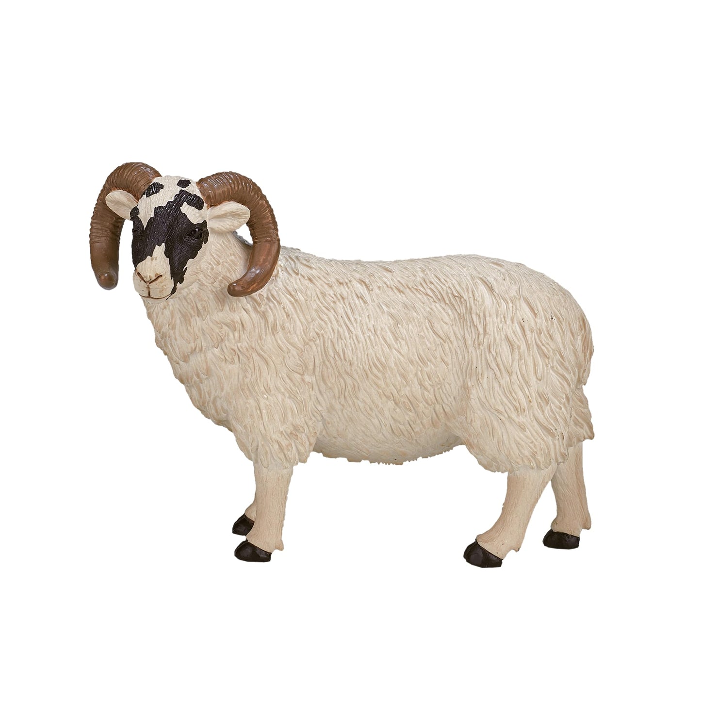 Mojo Black Face  Ram Sheep Toy Figurine