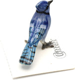 Little Critterz Bird - Bluejay Mischief - Miniature Porcelain Figurine
