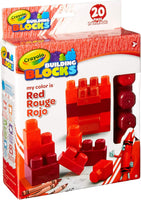 Mega Brands Crayola Kids @ Work My Color is Red 20pc Set; Includes 3 Crayons and 1 Color-in Decal Sheet