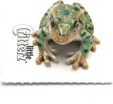 Little Critterz "Rana Leopard Frog Hand Painted Porcelain Figurine