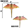 WindNSun Super Size 3D Green Dragon Nylon Kite, 76 Inches Wide