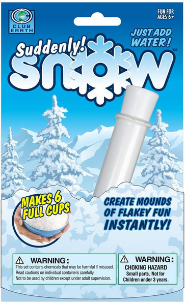 Suddenly Snow - Makes 6 Full Cups of Instant Snow Powder - Create Mounds Of Mounds Of Flakey Fun