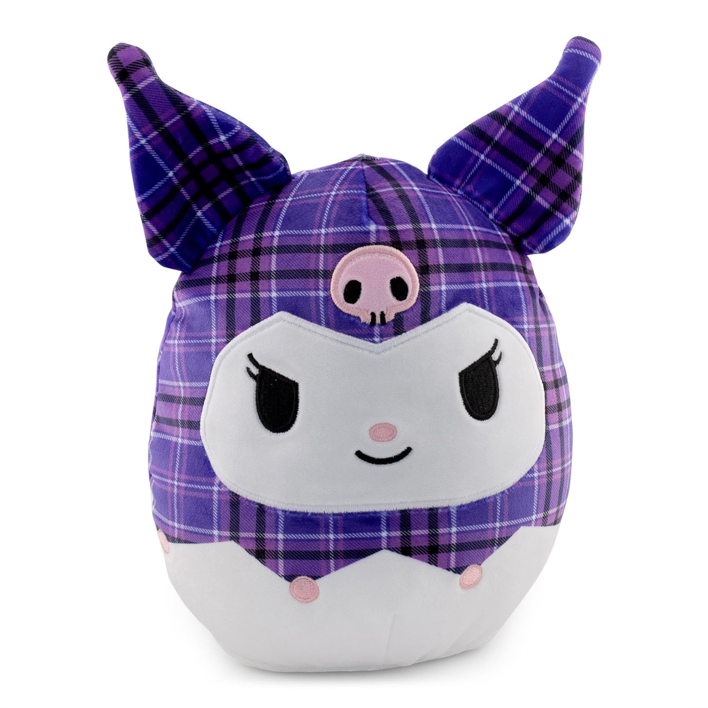 Squishmallow 8" Sanrio Plaid Kuromi