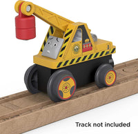 Thomas & Friends Wooden Railway Kevin The Crane, Push-Along Toy Vehicle Made from sustainably sourced Wood for Kids