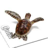 Little Critterz "Tortuga" Green Sea Turtle Porcelain Miniature