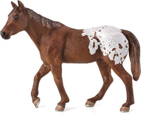 MOJO Appaloosa Stallion with a Chestnut Blanket Realistic Horse Toy Replica Hand Painted Figurine