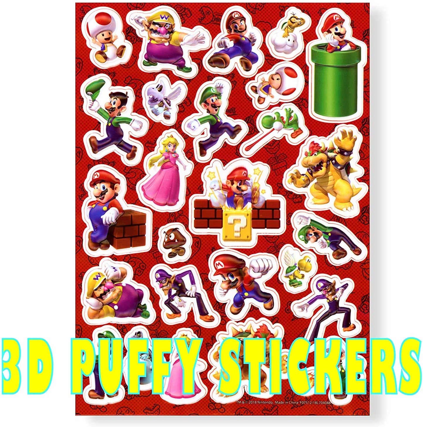 Super Mario sticker sheet