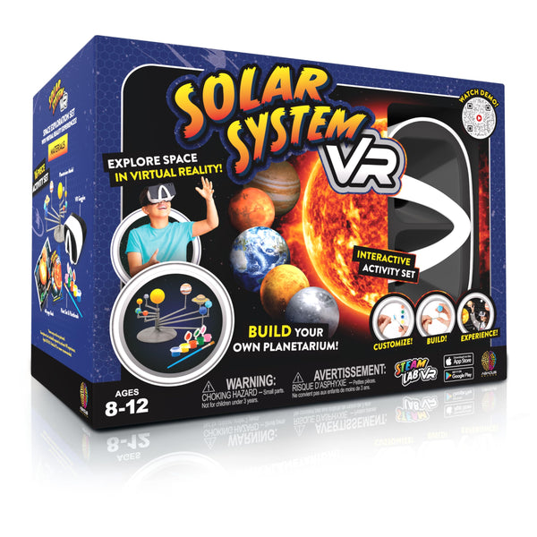 Abacus Brands STEAM Solar System VR Lab - Illustrated Interactive VR Book and STEAM Learning Activity Set