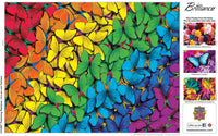 MasterPieces Brilliance 550 Puzzles Collection - Fluttering Rainbow 550 Piece Jigsaw Puzzle